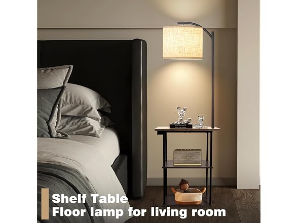 PESRAE Floor Lamp w/Charging Station