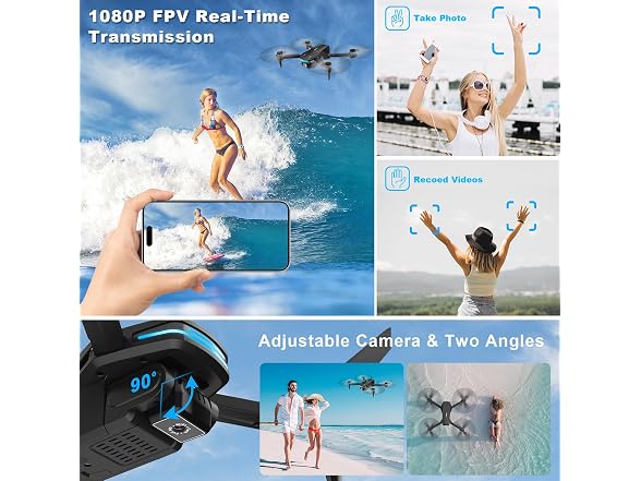Velcase 1080P HD Foldable Drone