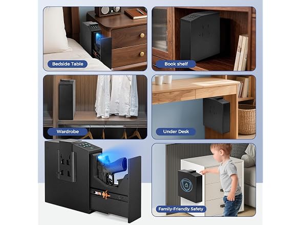 Biometric Slider Handgun Safe