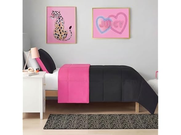 Juicy Couture Metallic Leopard Foil Print Area Rug