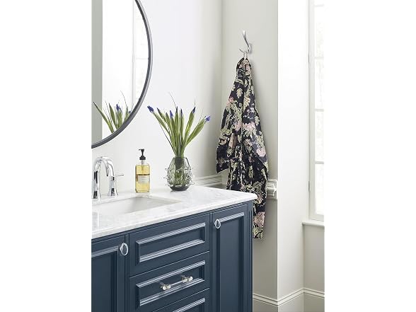 Amerock Finesse Triple Prong Polished Nickel Wall-Mounted Hook