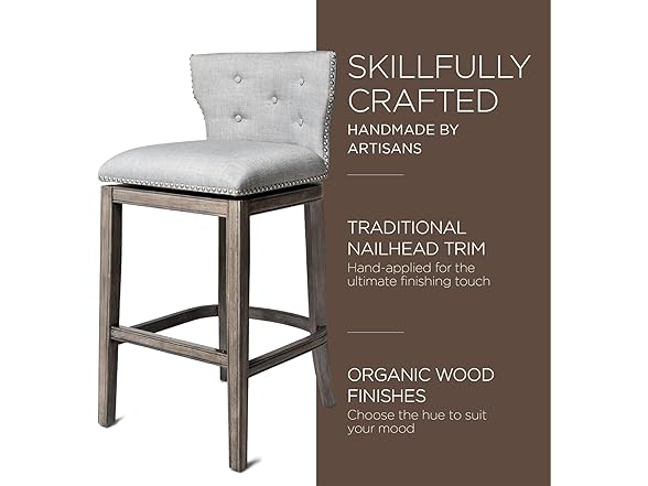 Maven Lane Hugo 31" Bar Height Barstool