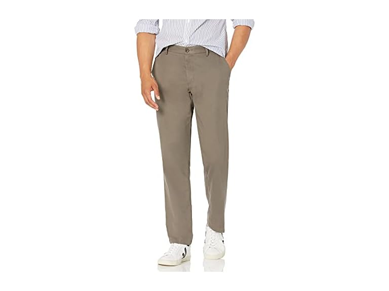 Amazon Essentials Men's Straight-Fit Wrinkle-Resistant Flat-Front Chino Pant, Taupe, 29W x 32L