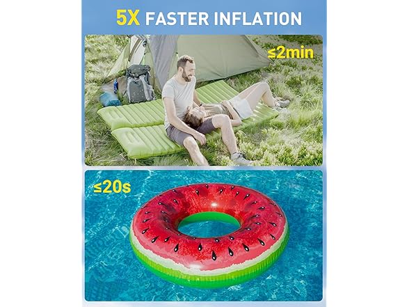 OMQ OMQ Portable Air Pump for Inflatables,Electric Air M