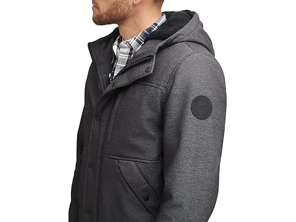 Levis Mens Softshell Sherpa Hooded Bomber (XXL)