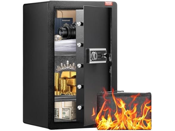 VEVOR Single Door 4.0 cu.ft Safe Box with Key Lock