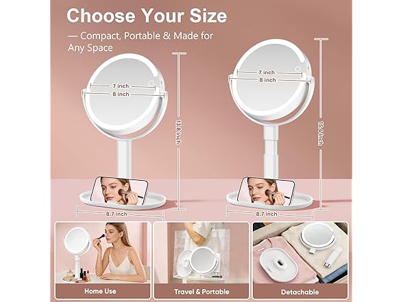 GONOBLE Lighted Makeup Mirror