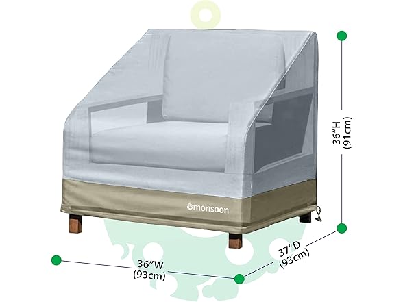 Monsoon Patio Chair Cover Waterproof 36"