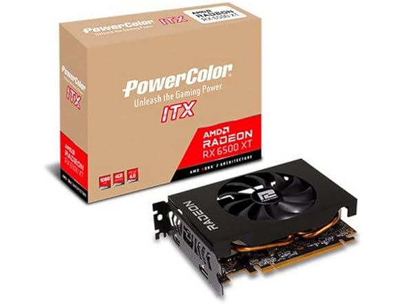 PowerColor AMD RX 6500 XT ITX Graphics Card