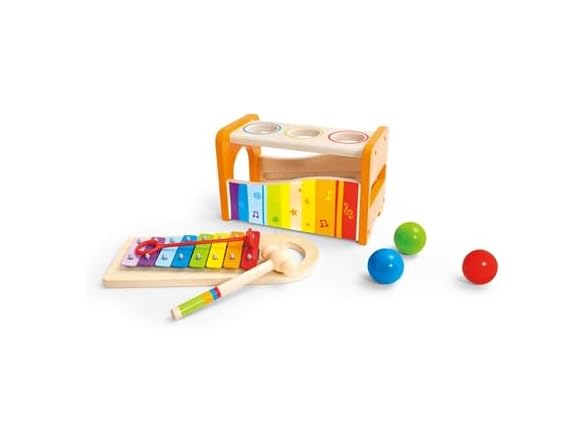 Hape Pound & Tap Bench with Slide Out Xylophone