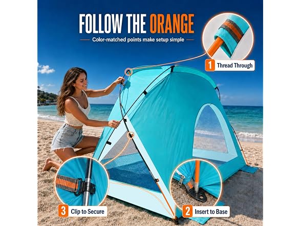 Etto UPF50+ Portable Beach Tent Canopy