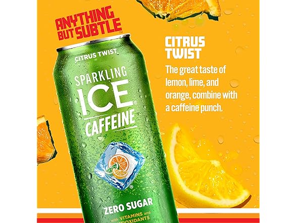 1CT Sparkling Ice Caffeine, Citrus Twist Sparkling