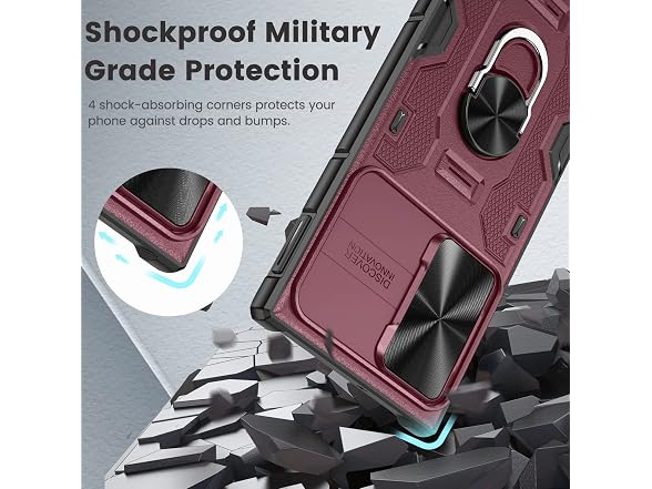 Caka for Samsung Galaxy S22 Ultra Case with Stand