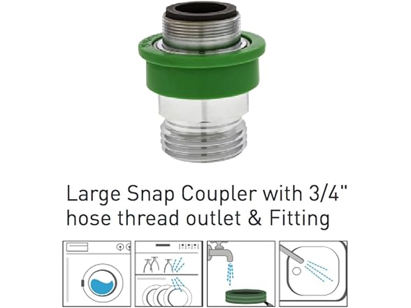 Neoperl Quick Connect Hose to Faucet Coupler 