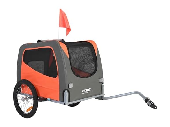 Dog Bike Trailer, Supports up to 66 lbs, Pet