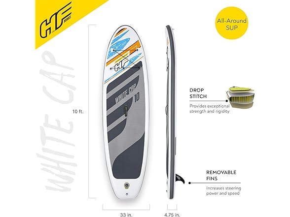Hydro-Force White Cap ISUP 10'x33"x4.75"