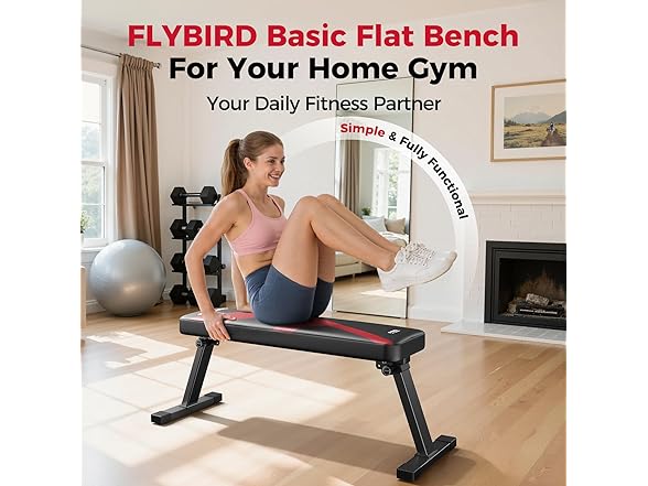 FLYBIRD Foldable Flat Weight Bench