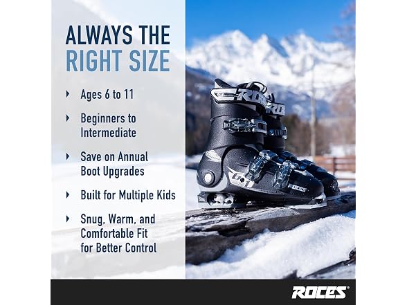 ROCES Idea Up Adjustable Ski Boots (22.5-25.5)