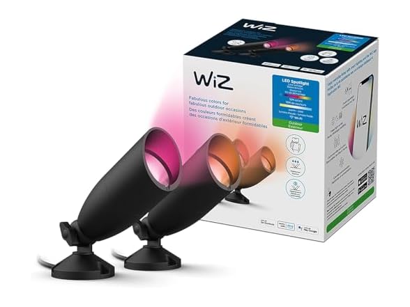 WiZ Connected LED Color Changing Outdoor Spotlight Ext