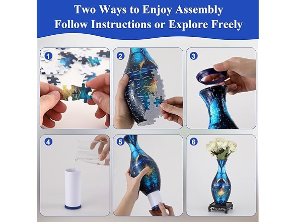 3D Puzzle Vase for Adults