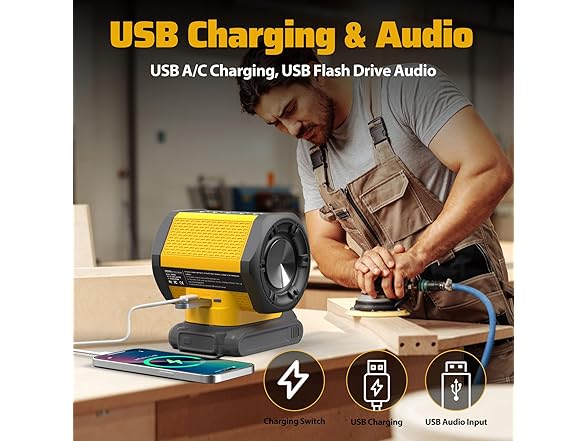 DeWALT 20V Battery Bluetooth Speaker