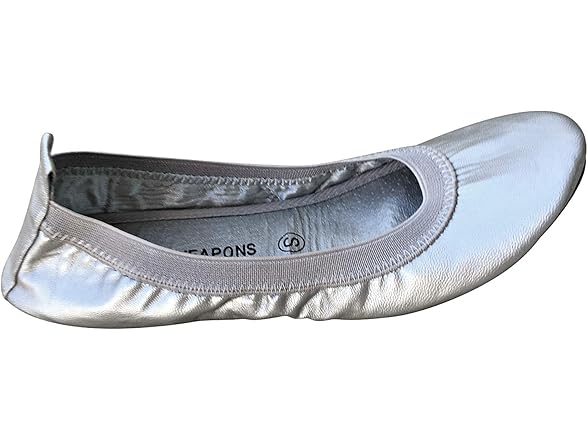 SECRET WEAPONS Fold Up Ballet Flats