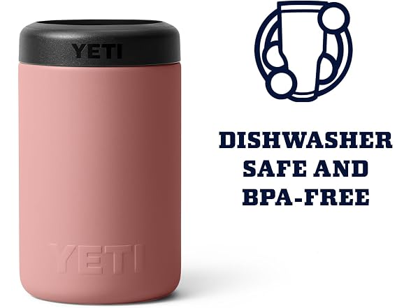 YETI Rambler 12oz Colster Can Insulator, Sandstone Pink