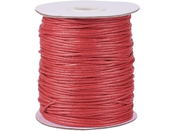 Craftdady 100 Yards 1.5mm Waxed Cotton Cord Macrame String