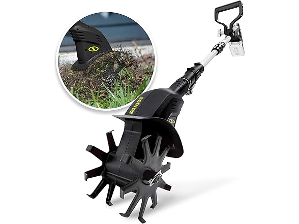 Sun Joe 24V-TLR-LTE Garden Tiller & Cultivator Kit
