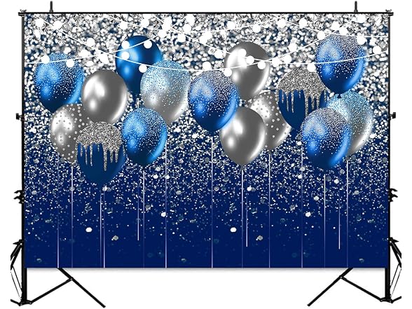 sensfun Sensun Blue and Silver Balloon