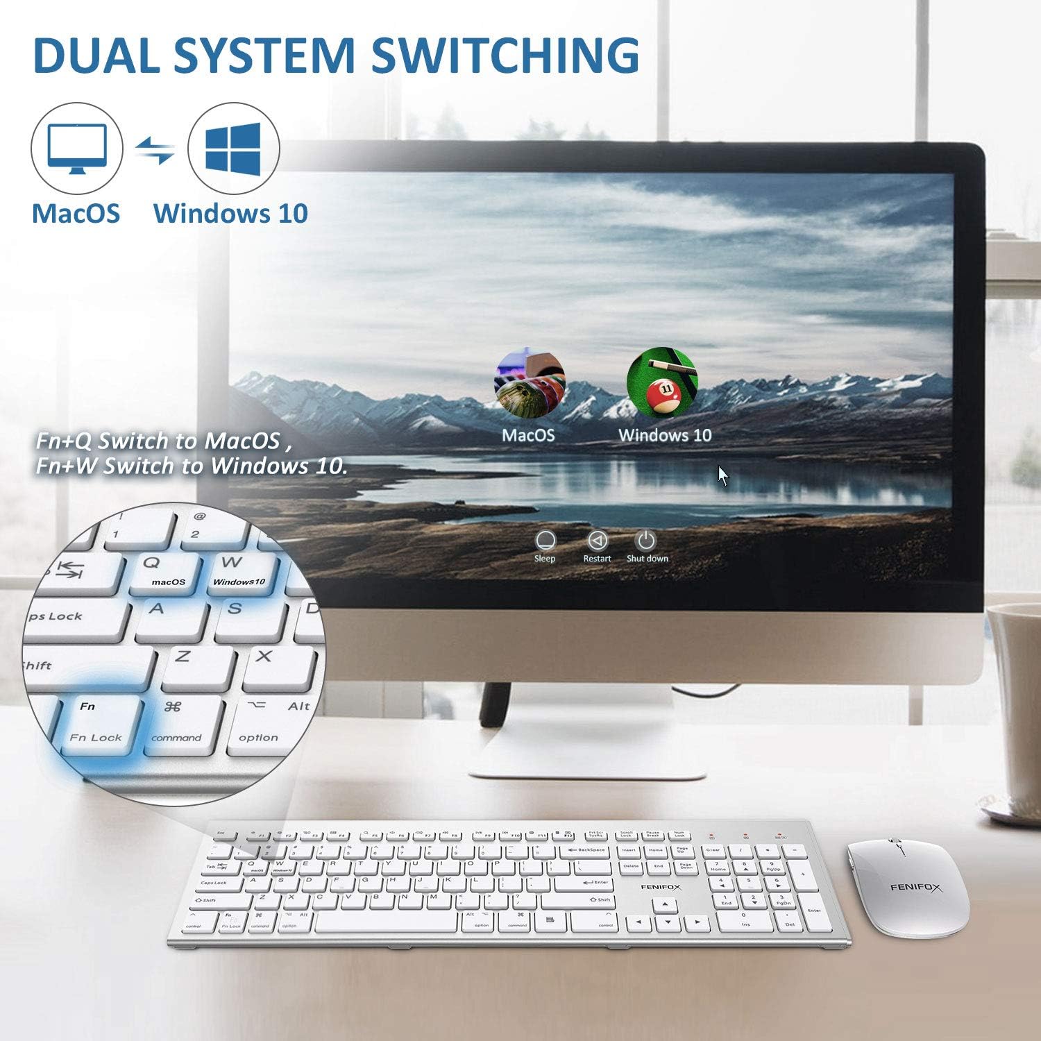 Wireless Keyboard & Mouse Dual System - Gallery 10