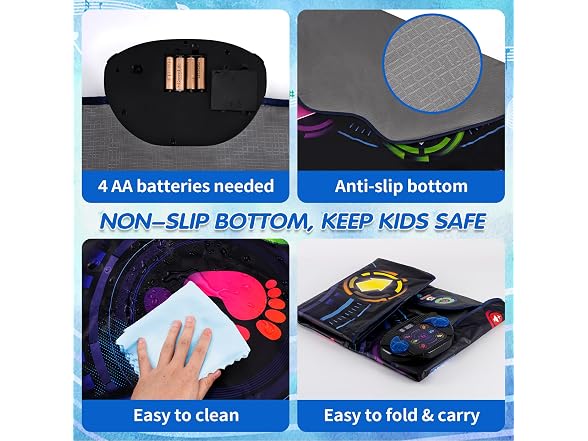 Kids Electronic Dance Pad with 6-Button
