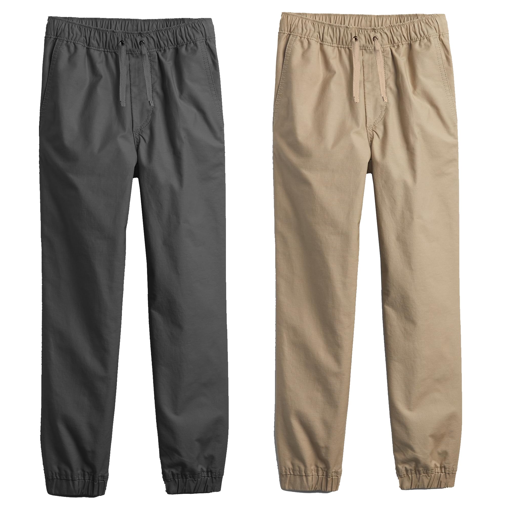 2PK Children's Classic Twill Joggers - Gallery 17