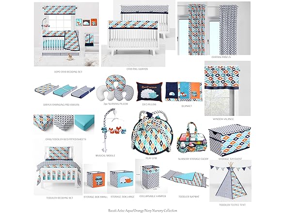 2Pk Cotton Crib/Toddler Bed Sheets, Aqua