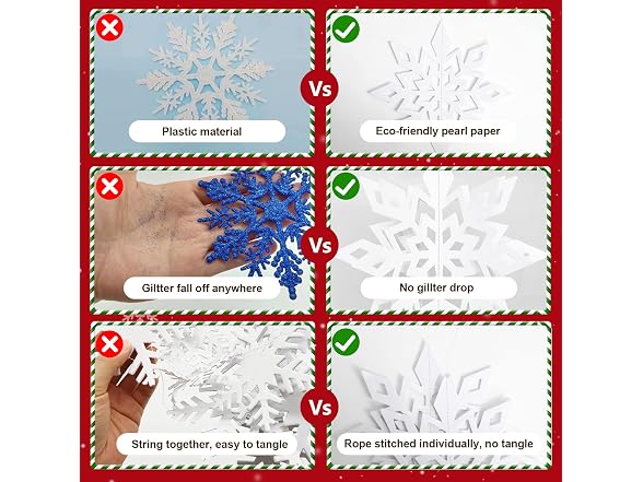 Ryangic 3D Christmas Snowflakes 18PCS Wonderland