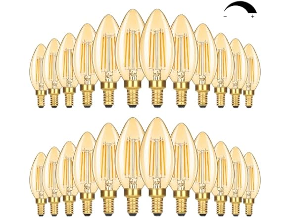 GoBright B0GXDYYFJR E12 Candelabra LED Light Bulbs