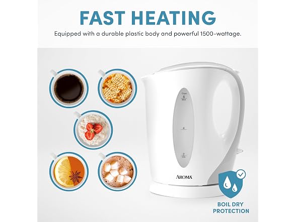 AROMA 1.5L / 6-Cup Electric Tea Kettle
