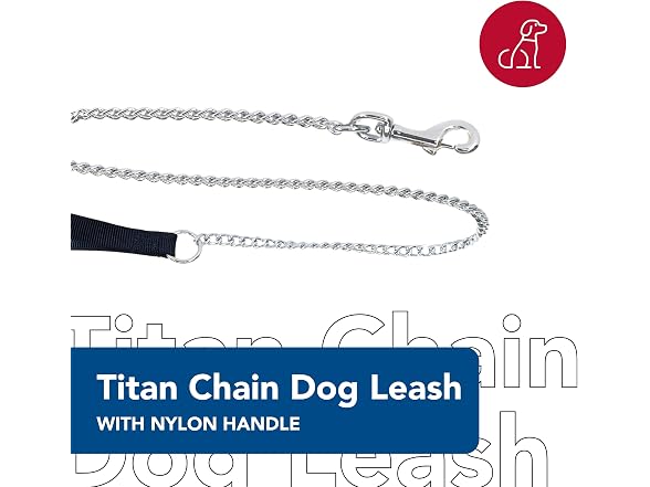 Coastal Pet Titan Chain Dog Leash with Comfo