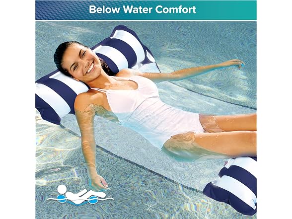 Aqua Monterey Hammock Pool Float - Three Pack