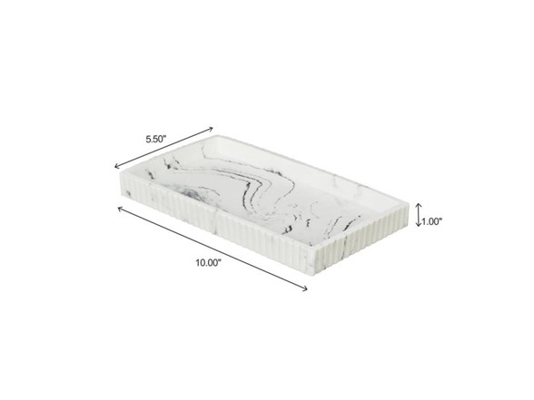 J&V Textiles 8Pc Bathroom Accessories Set WHITE