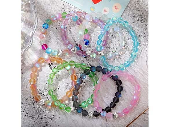 Mystic Mermaid Glass Charm Bracelet