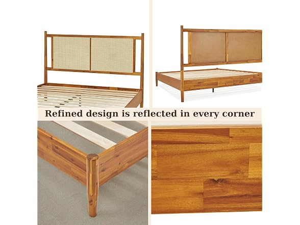Bme Oliver Headboard Queen Size Bed Frame - 15" Signature