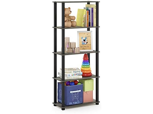 Furinno Turn-S-Tube 5-Tier Shelf Oak