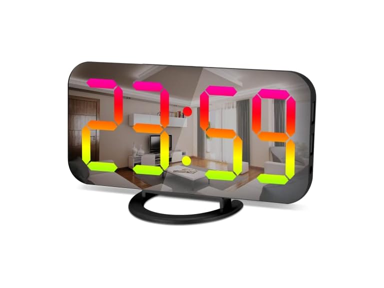 LED Digital Alarm Clock with USB