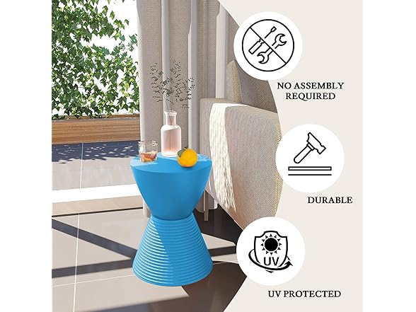 LeisureMod Boyd Round Side Table