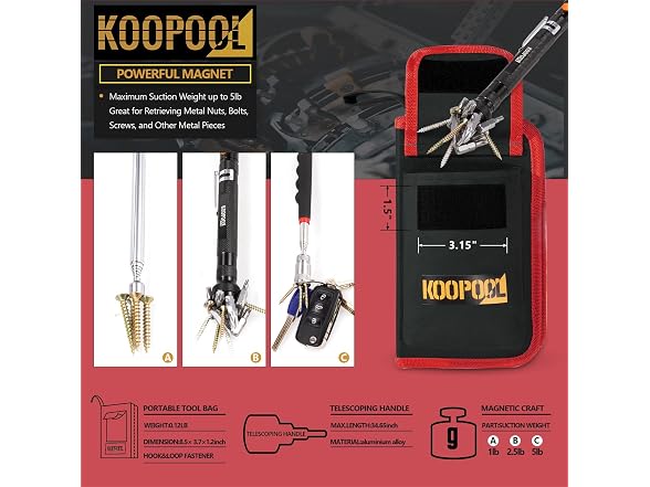 KOOPOOL Telescoping Pickup Tool Set
