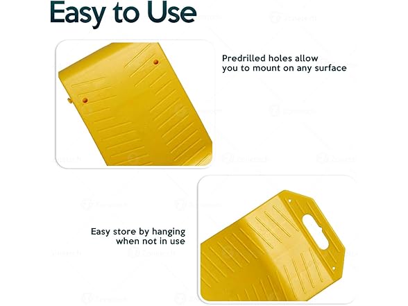 ZONETECH Tire Saver Ramps - Premium Quality Anti- Slip Desig (Open Box)