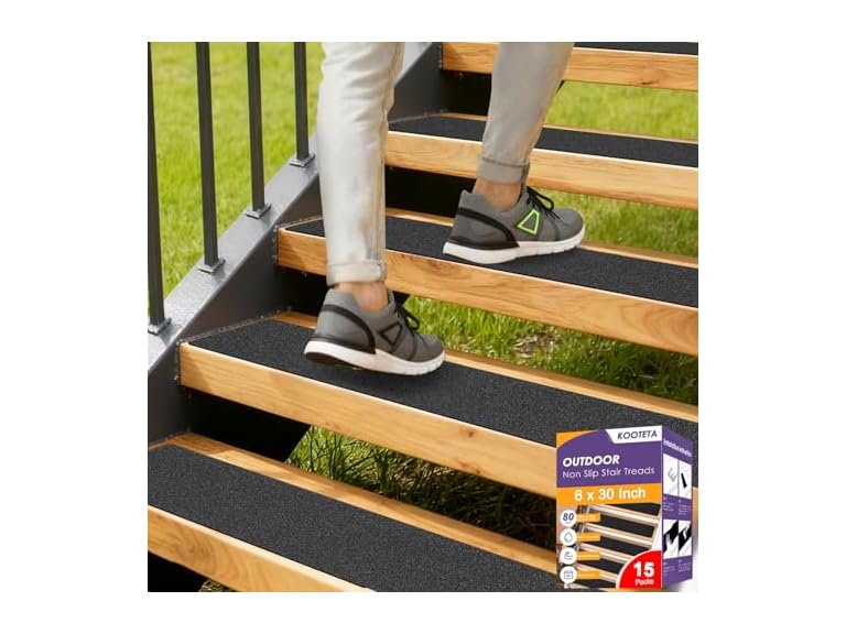 KOOTETA Outdoor Stair Treads Non Slip