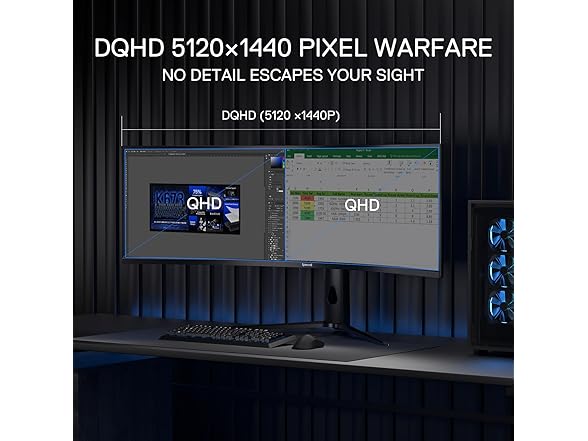 Redragon 49" DQHD Curved Gaming Monitor