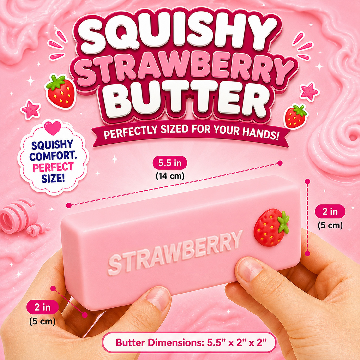 Twilight Squishy Sensory Toys Butter Strawberry - Your Choice - Gallery 11